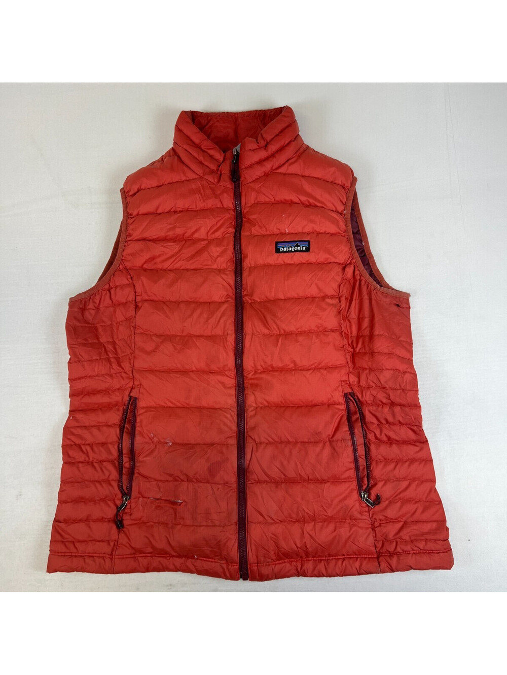 Patagonia Women's Large Down Sweater Vest Quilted Puffer Full Zip